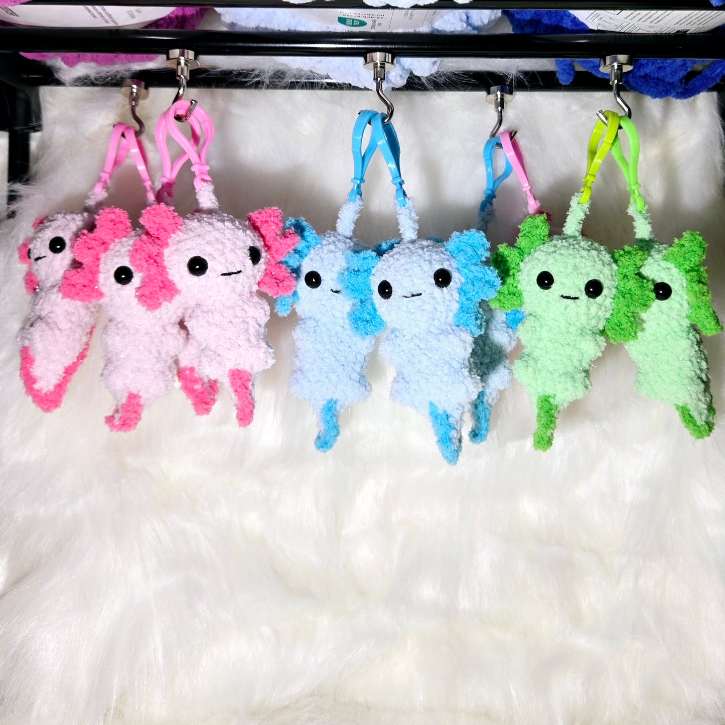 Axolotl Keychains