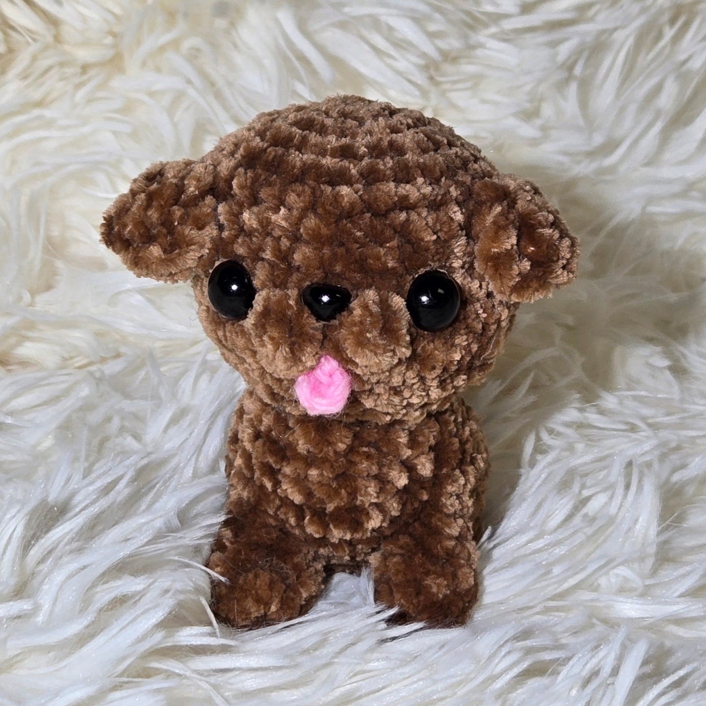 Handmade Crochet Cute Sitting Dogs Made-to-Order
