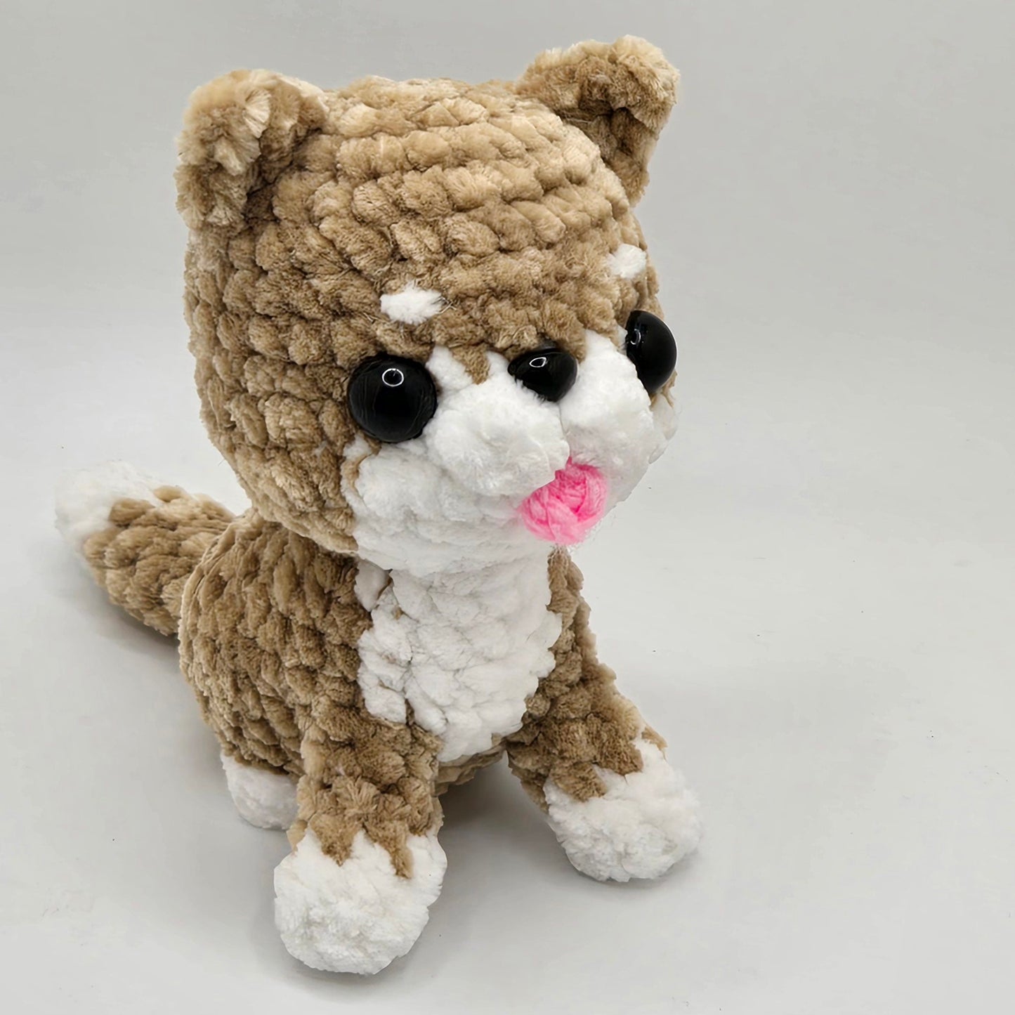 Handmade Crochet Cute Sitting Dogs Made-to-Order