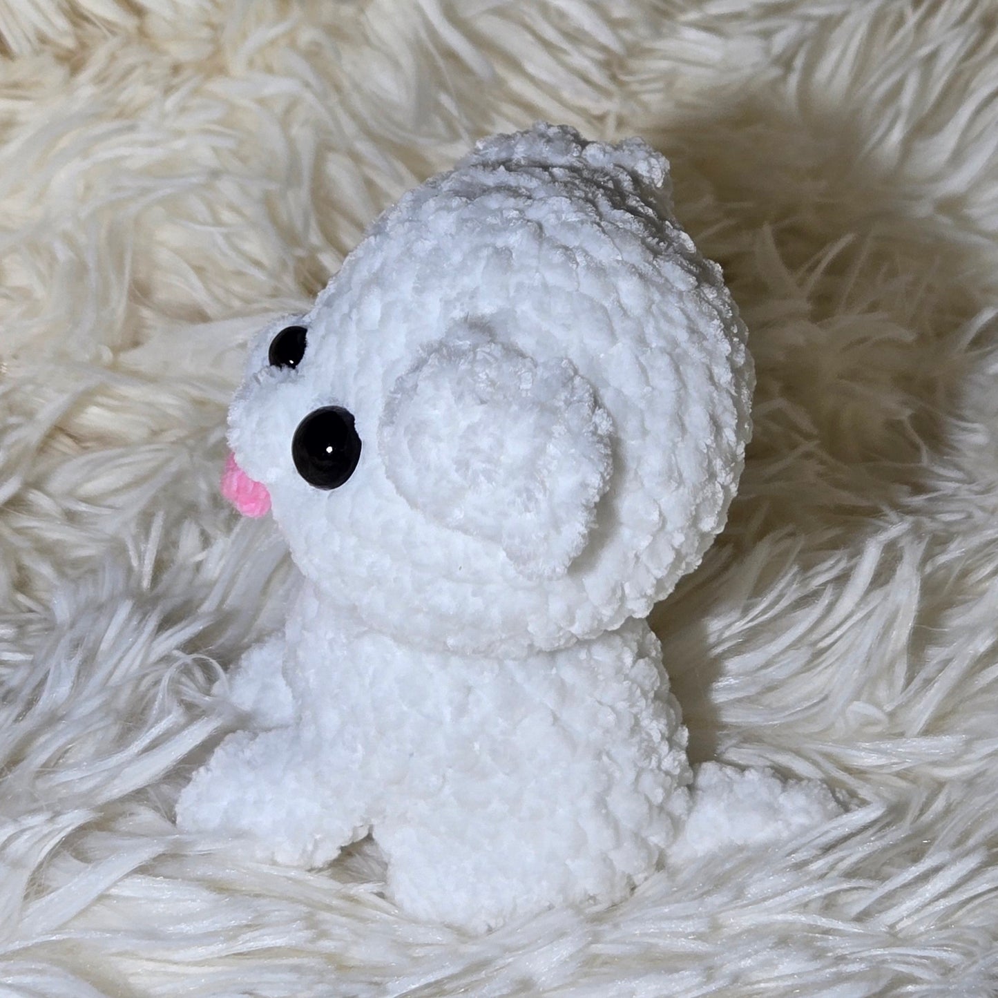 Handmade Crochet Cute Sitting Dogs Made-to-Order