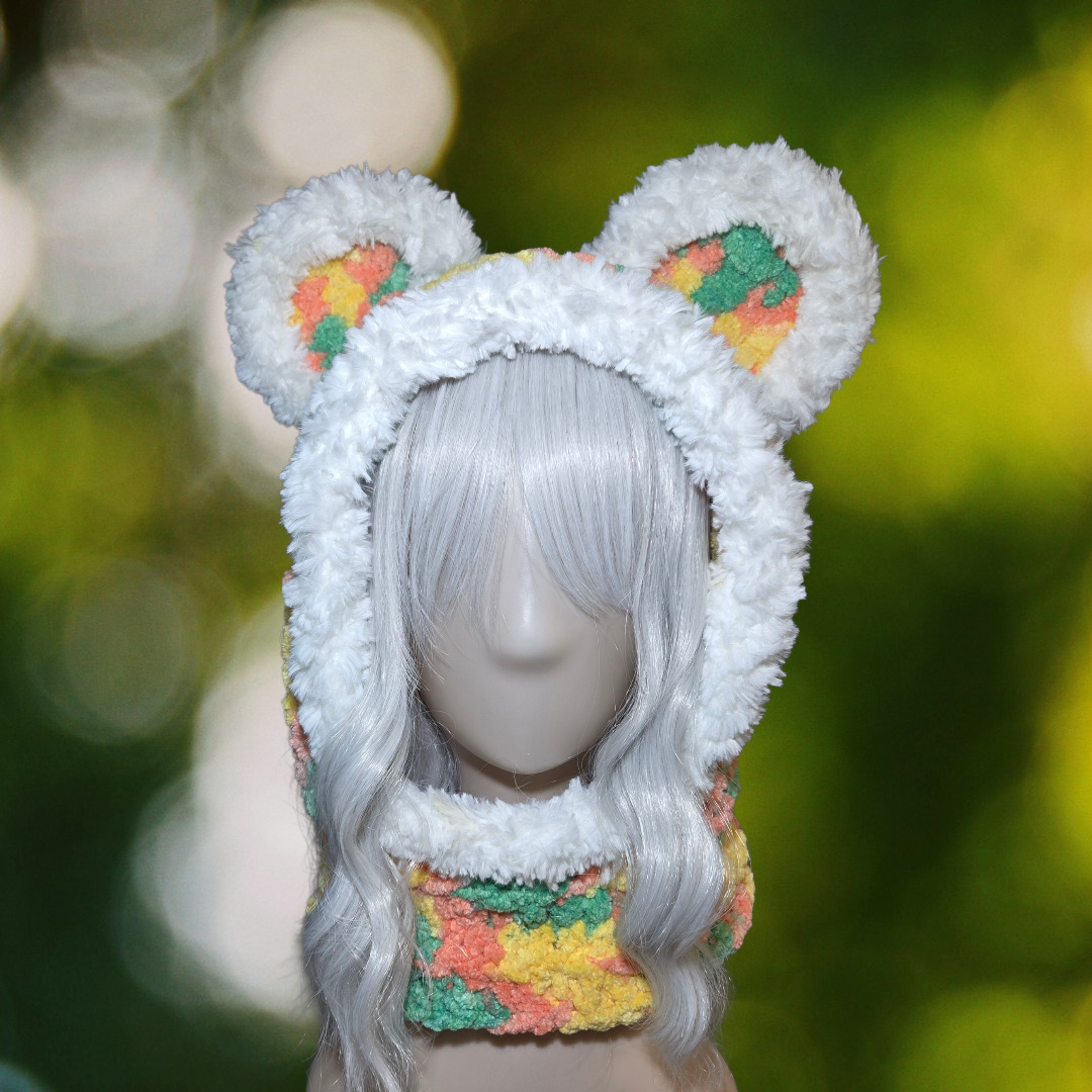 Bear Ear Hat Yellow Green