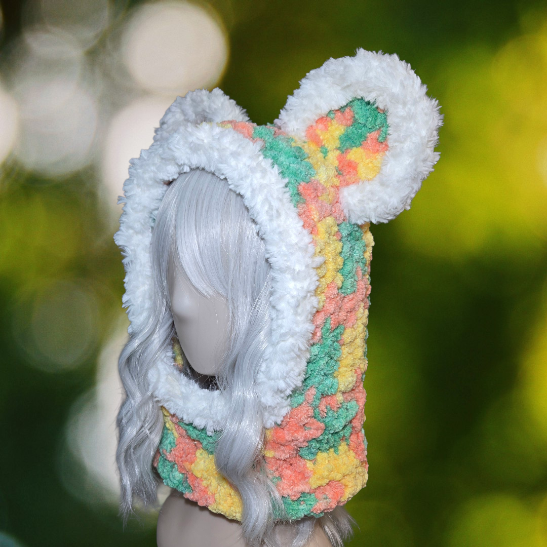 Bear Ear Hat Yellow Green