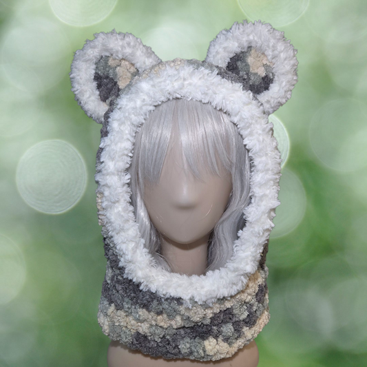 Bear Ear Hat gray